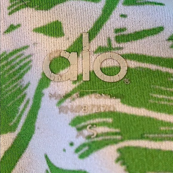 💚Alo Yoga Airbrush Legging Green Palm Springs💚 - Picture 8 of 8